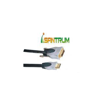 Golden plated DVI to HDMI cable with high speed