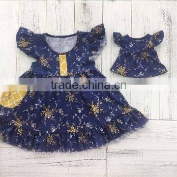 Top fashion different patterns soft girls dress