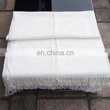 White Alpaca Throw Blanket photo-2