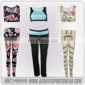 2017 cheap tracksuits sports wear, stringer gym vest, fitness leggings for women