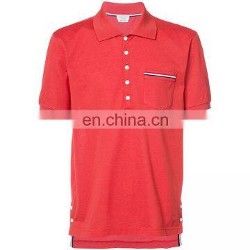 mens clothing 2017 classic polo shirt red color knitted shirt Shenzhen supplier cotton polo shirt