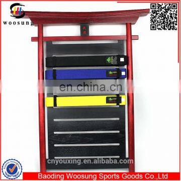 2015 martial arts personalized karate belt holder display rack