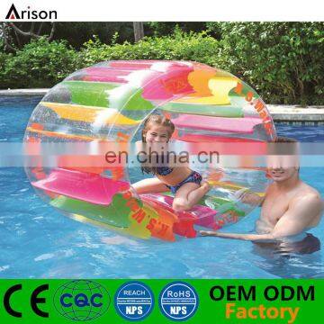 Durable colorful inflatable lawn roller inflatable water roller for children outdoor toys