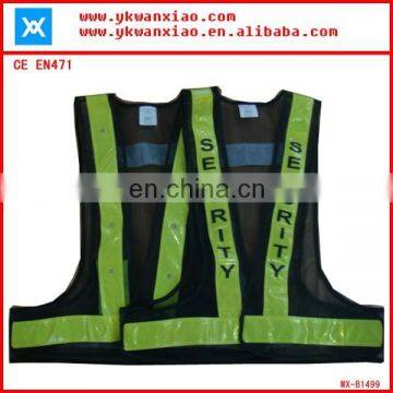 Factory Custom Made Light Mesh Led Tubes Flashing Led Lights High Visibility Flashing Reflective Jacket LED photo-3