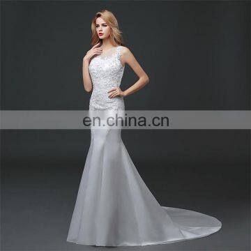 HS1609 2016 Latest Mermaid Long Train Bridal Wedding Dress Ball Gown photo-3