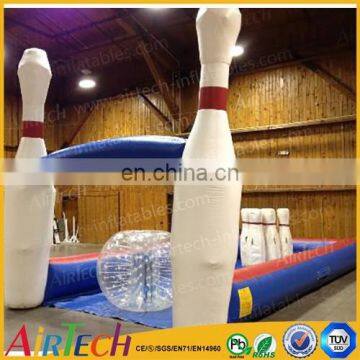 Inflatable bubble bowling games for cheap