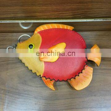 Zip Wallet Handcrafted Leather Animal Coin Purse