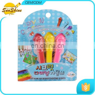 Hot sale kids toy,3 pieces Cartoon Crayon