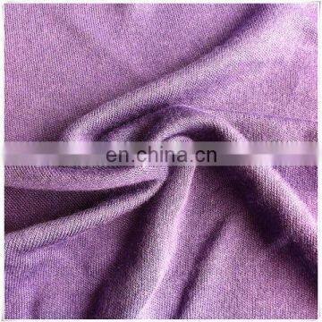 Soft smoot design modal spunsilk/silk modal fabrics interlock jersey fabric in solid color