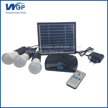 2017 trending products mini solar cell price with 3pcs 3w led light