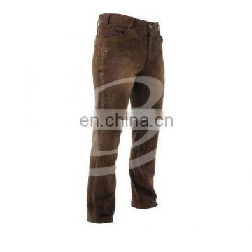 Genuine Suede german traditional full length leather Pant (Traditional Garments)