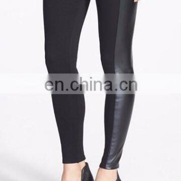 Highwaisted Leather Side Leggings