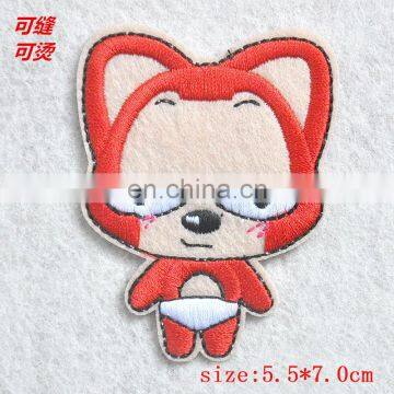 Cartoon applique and patch for kids clothing-Free design and low MOQ