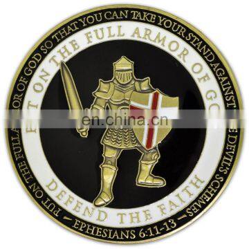 Metal custom cheap medal colorized coins