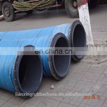 flange mud discharge dredging pipe 6 inch flexible suction hose