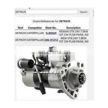 Wheel Loader 953D 963D Start Motor 3879639 STARTING MOTOR GP-ELECTRIC