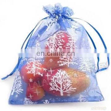 Holiday Jewelry Gift Packaging 13x18 cm christmas tree organza gift bags