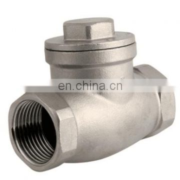 High quality stainless steel 304 switch check valve 1" inch thread DN25 SS201 SS304 316 2 way water swing check ball valve