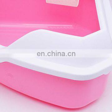 Large Size Semi-closed Cat Litter Tray Box Anti-splash Cat Bed Pan Cat Sand Basin Give Poop Scoop As a Gift photo-3