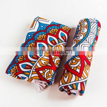 Custom Digital Printed Microfibre Stripe Beach Towel With LOGO photo-6