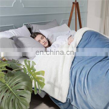 Custom Personalized Winter Thick Sherpa Blanket Throw Home Christmas Fleece Sherpa Blanket photo-4