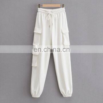 Ins Hot Selling Unisex Cotton Casual Loose Fit Sweat Pant With 3 Pockets Joggers photo-5