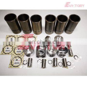 FOR VOLVO spare parts D6D cylinder liner sleeve kit