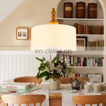 Best Quality White Wood Ring Rounds Pendant Lamps E27 Buld Room Light for Home Decor Dinner Room photo-6