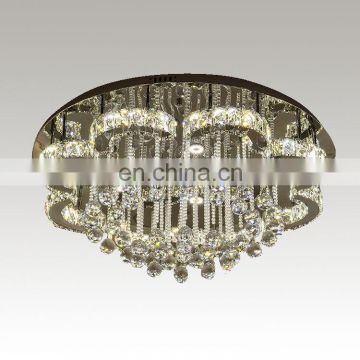 New style flower romantic luxury crystal led chandelier lighting for home lamps