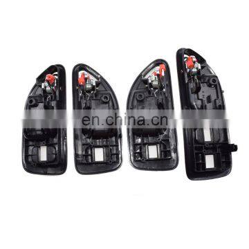 Set of 4 PCS Black INSIDE DOOR HANDLE FL FR RL RR For HONDA ACCORD 94 95 96 97