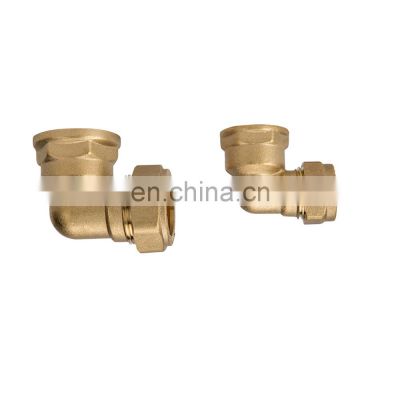 Factory making high quality Brass pipe fittings 90 degree  brass elbow HX-8012