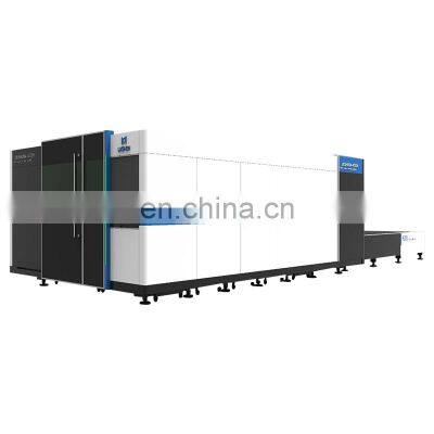 2021 LXHSOW China popular efficient high power optic fiber laser cutter cutting machine with raycus/IPG laser source 6000w 6kw