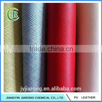 Cross Pattern PVC Leather for Bags