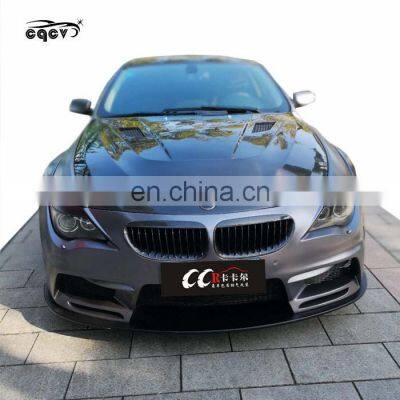 Good fitment wide body kit for BMW 6 series E63 E64 front bumper rear bumper and hood for BMW E63 E64 facelift