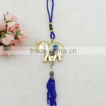 Islamic Plastic Golden Elephant Pendant Car Hanging