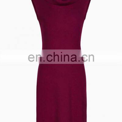 100% Cashmere High Neck Tight Cashmere Sweater Girls Crown Dress photo-5