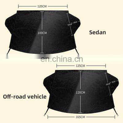 Universal Premium Retractable Magnetic Car Front Window Windshield Cowl Snow Sun Cover for Ice and Snow photo-3