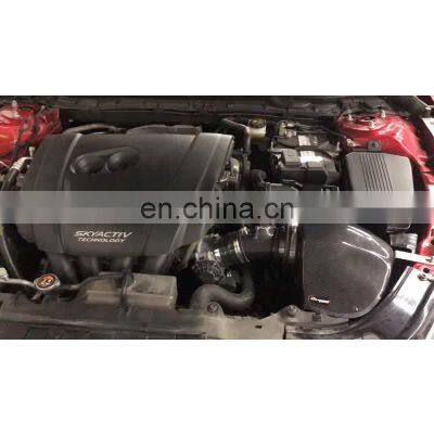 Wholesale Auto Parts Customer Design Dry Carbon Fiber 3K Twill Cold Air Intake System For Mazda Atenza