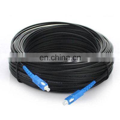 SC APC UPC G652D G657A Simplex FTTH Flat Fiber Optic Drop Cable Optical Fiber Patch Cord