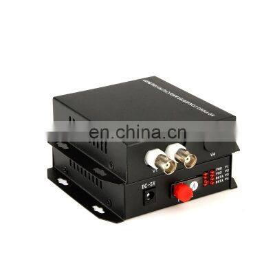 Desktop 1 Pair Single Mode Single Fiber  2 Channel Digital Fiber Optical Video Converter