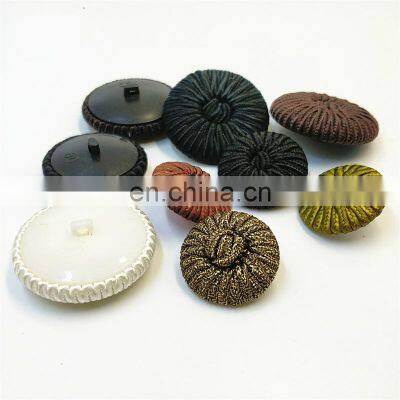 Mushroom Bulk Cotton Round Making By Hand String Rope Plastic Sewing Shank Fabric Covered Buttons