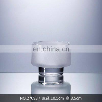 Customized Home Table Decoration Placement Big Cup Shape Vase Glass Flower photo-5