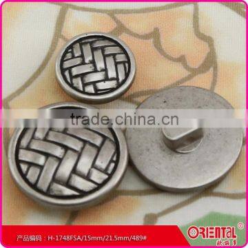 High Quality Classical Plastic Shank Button With Knit Pattern photo-2