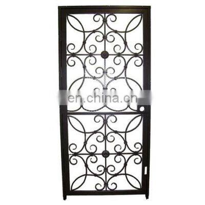 Simple Design Apartment Wrought Iron Gates Single Entry Patio Doors photo-3