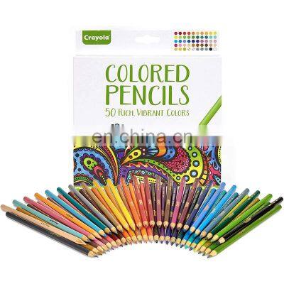 Wholesale custom professional multi wood kids color pencils set with box