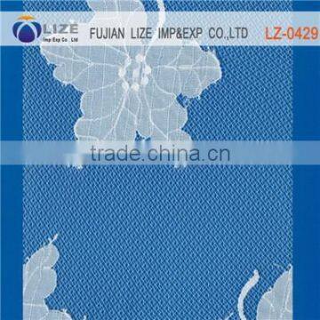 Maple leaf on mesh lace fabric LZ-0429