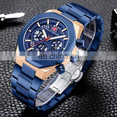 MINI FOCUS 0411G Mens Quartz Watches Stainless Steel Waterproof Fashion Luxury Watches Custom Logo photo-2