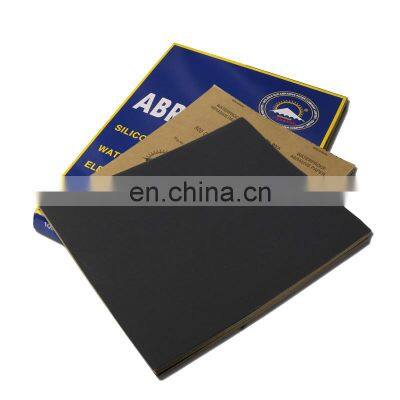 Polishing Abrasive Paper Sheet Black Sanding Papers Water Proof #60-#2000 Sand Paper Water Sandpaper photo-5