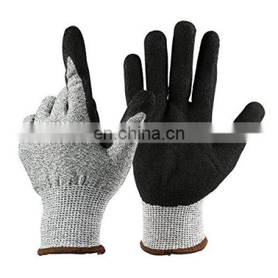 Proper Price Top Quality Grey HPPE Liner Mechanical Cut Resistant Work Gloves