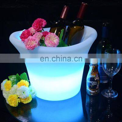 Waterproof with Colors Changing Glowing Plastic Modern Home LED Glowing Party Decorations Different Colors 5 Liter Ice Bucket